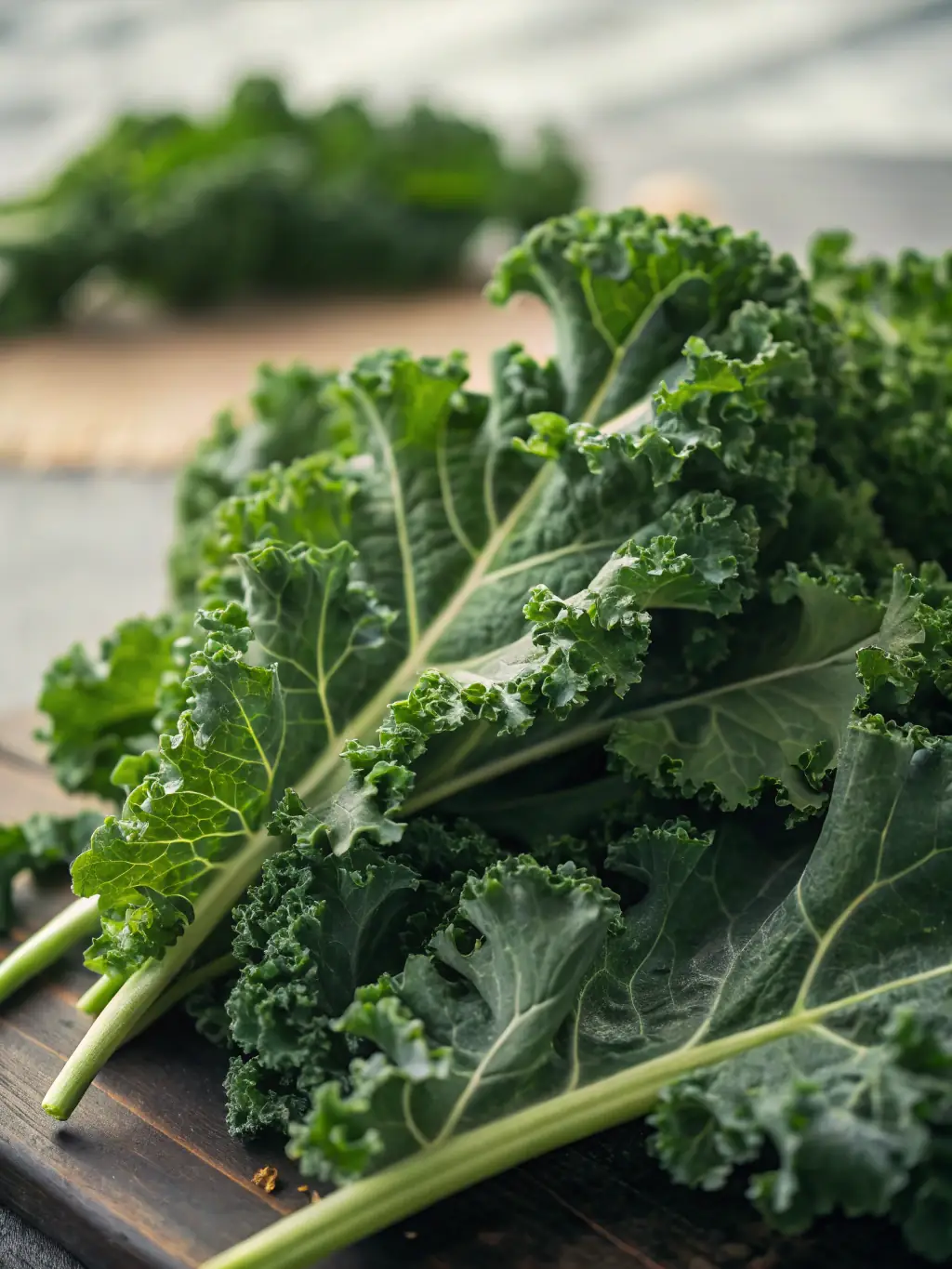 A field of vibrant green kale plants at Palomar Ranch 333, showcasing the dense, leafy texture and healthy appearance of the crop.